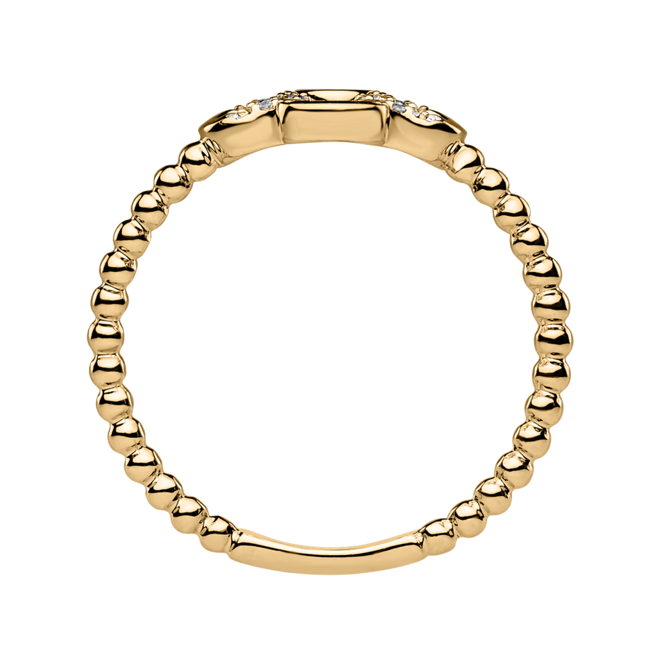 Prsten s diamanty Shiny Petals