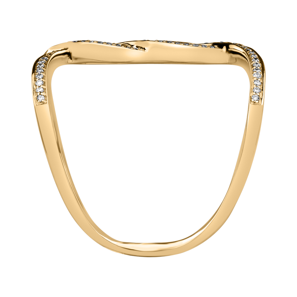 Prsten s diamanty Double Infinity