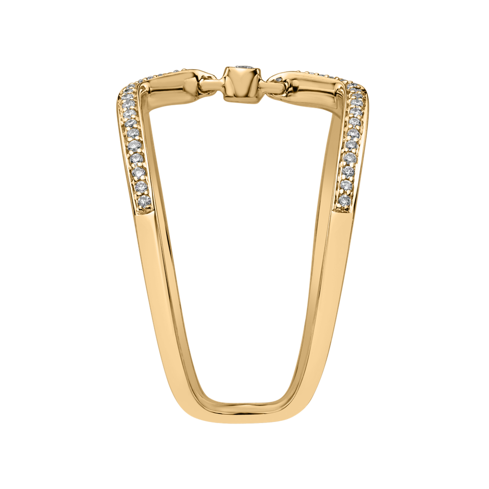 Prsten s diamanty Sun Choker