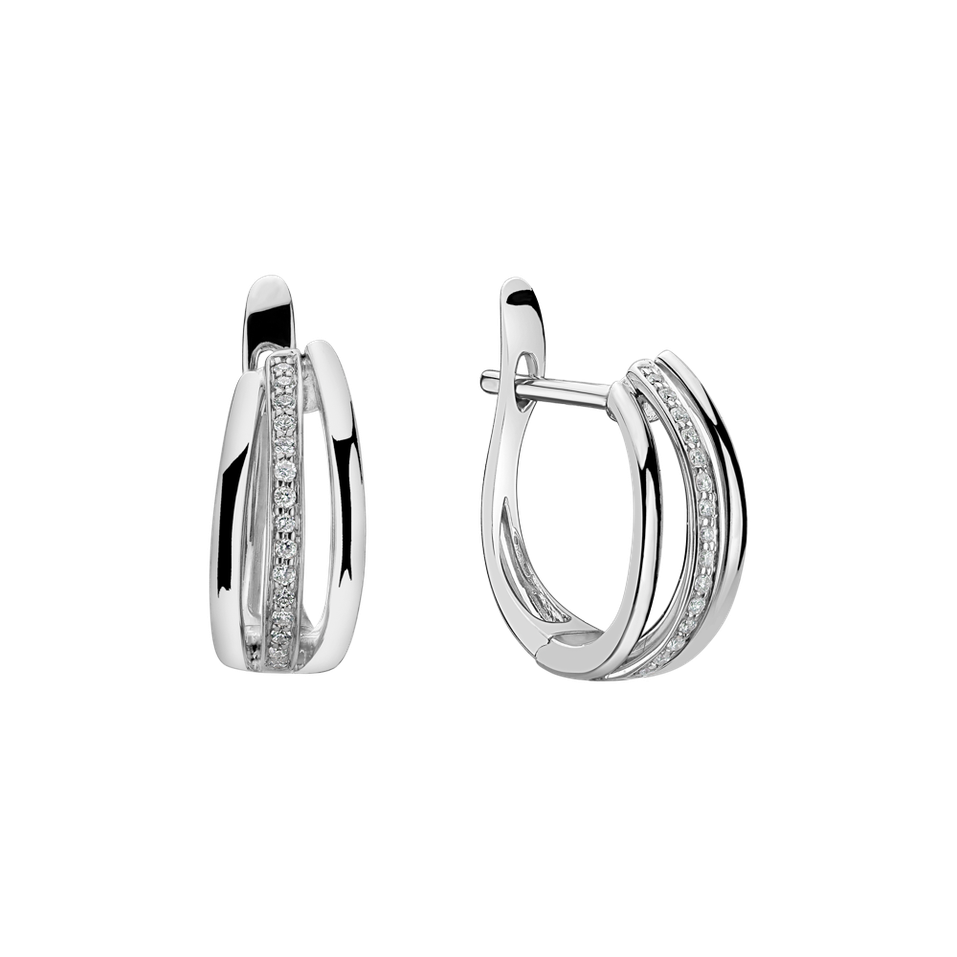 Náušnice s diamanty Sparkling Memory