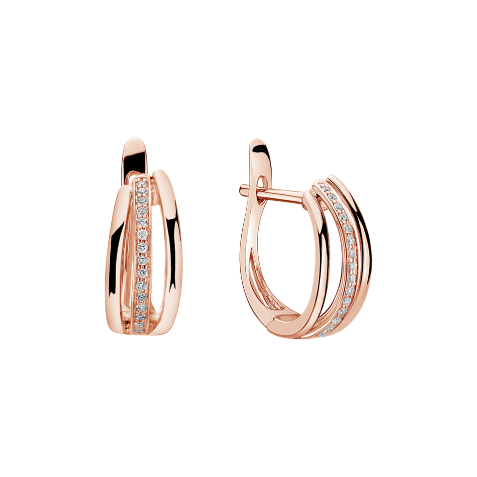 Náušnice s diamanty Sparkling Memory