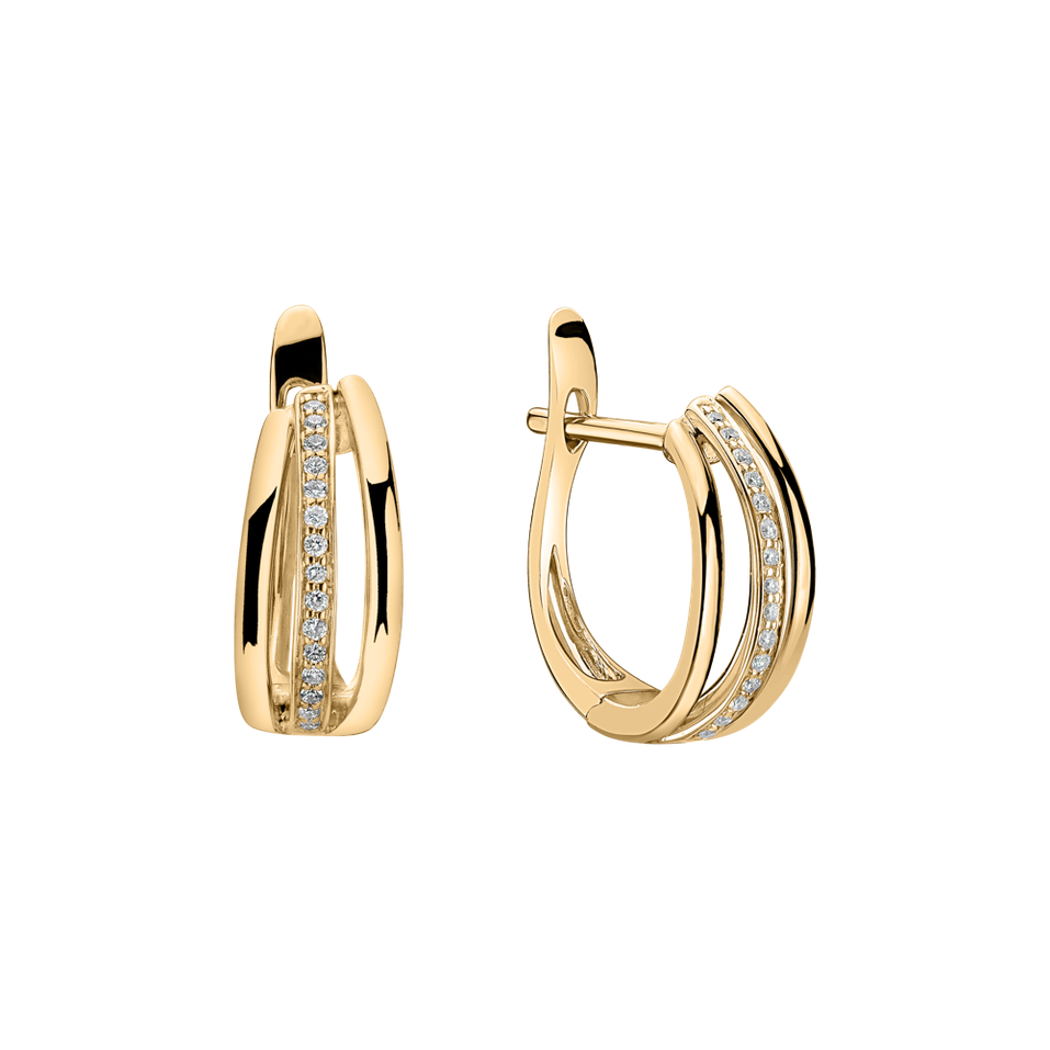 Náušnice s diamanty Sparkling Memory