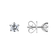 Náušnice s diamantem Star Secret3