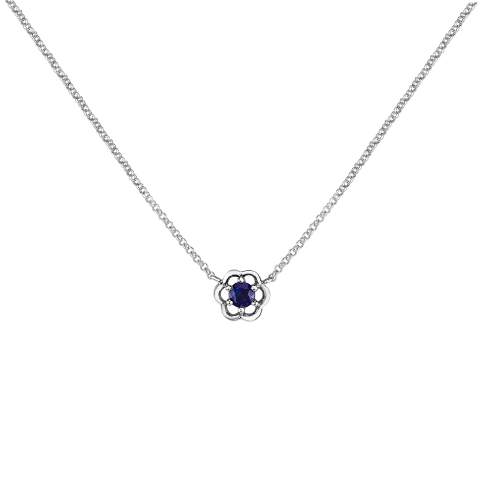 Náhrdelník se safírem Flower Gem