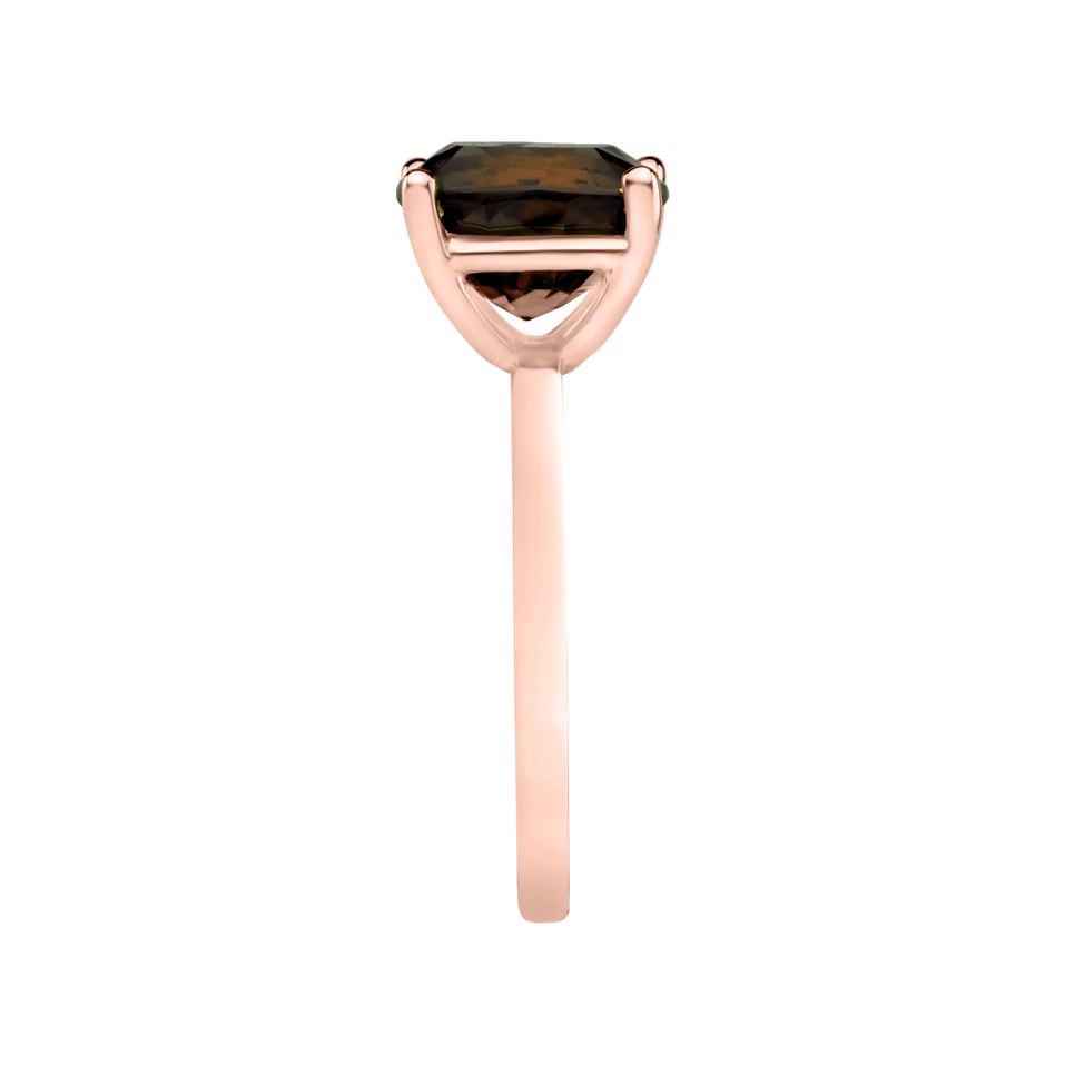 Prsten se smoky quartzem Bonbon