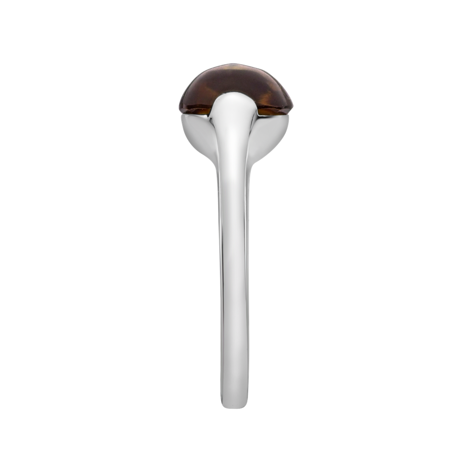 Prsten s cognac quartzem Bonbon