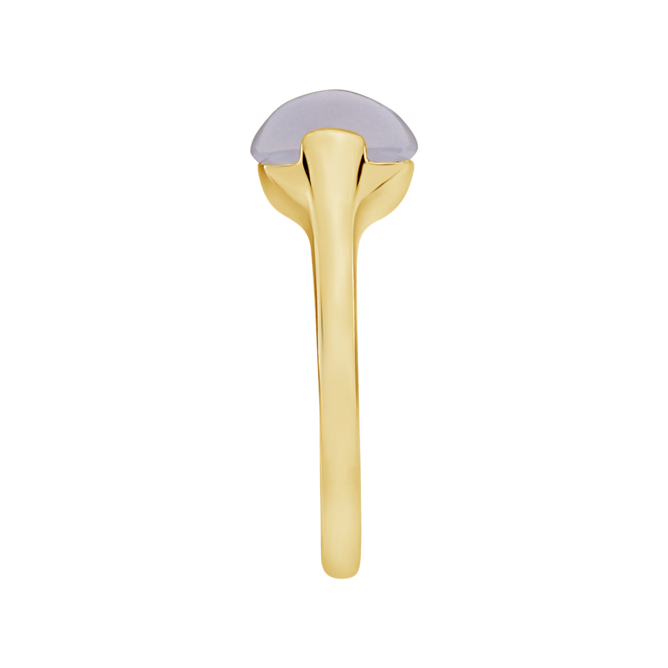 Prsten s chalcedonem blue Bonbon