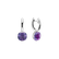 Náušnice s ametystem brazil Bonbon3