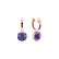 Náušnice s ametystem brazil Bonbon3