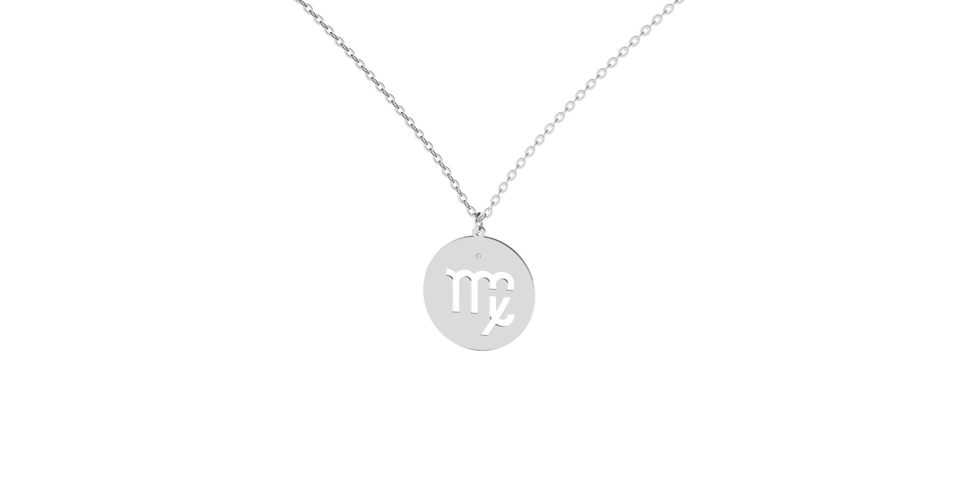 Náhrdelník s diamantem Virgo