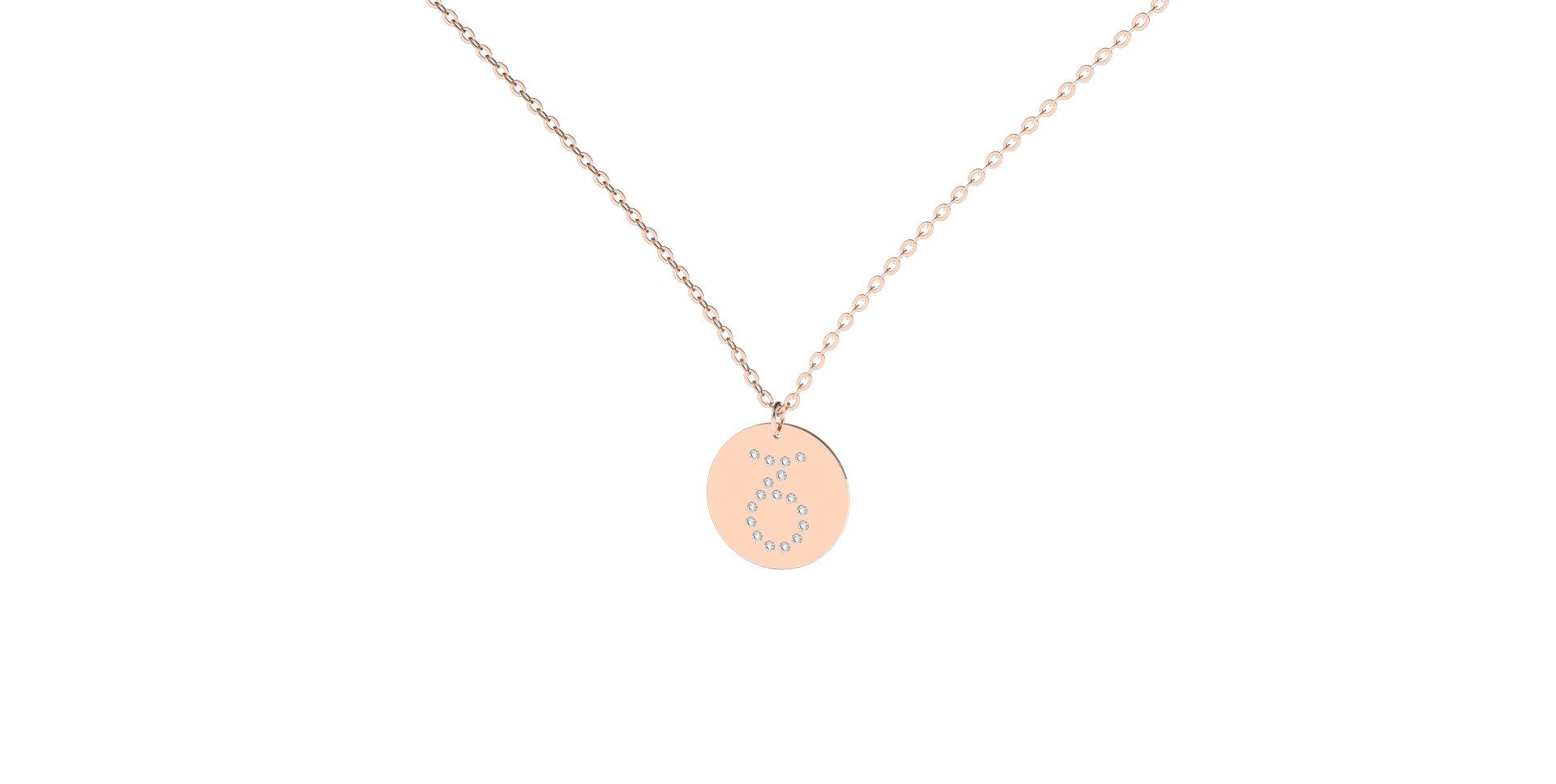 Náhrdelník s diamanty Capricorn