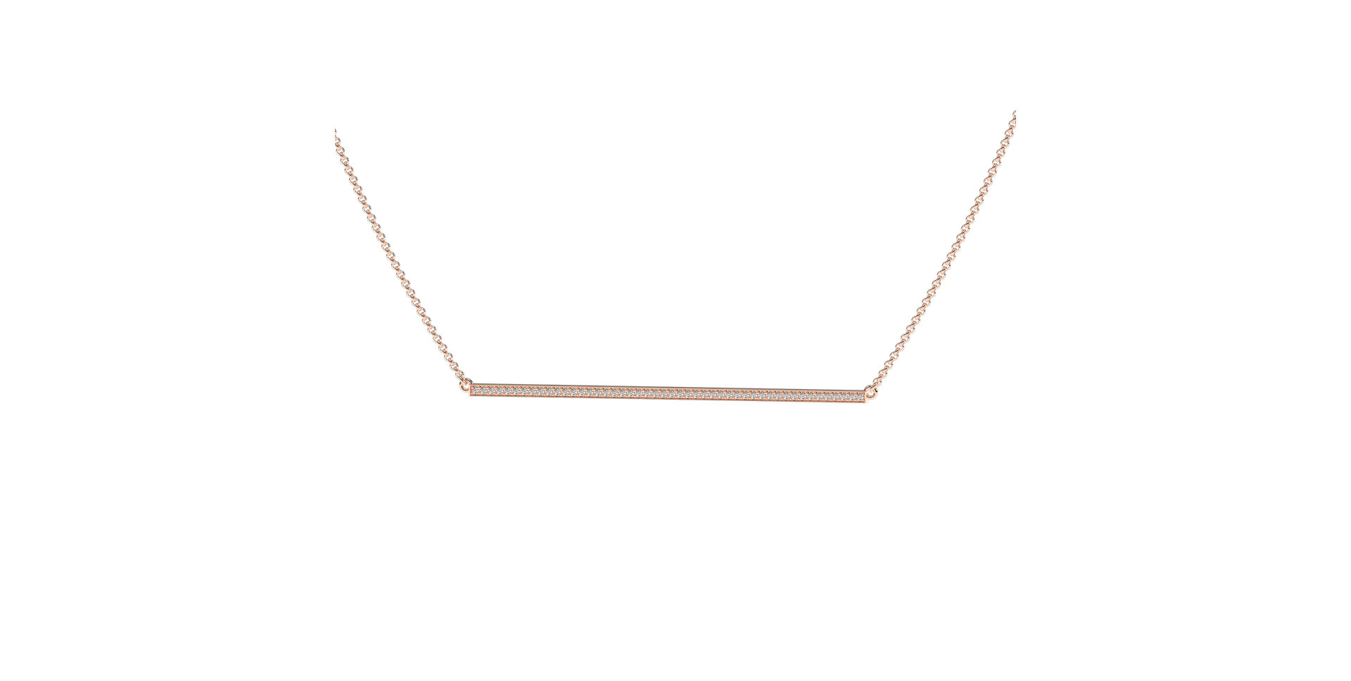 Náhrdelník s diamanty Line