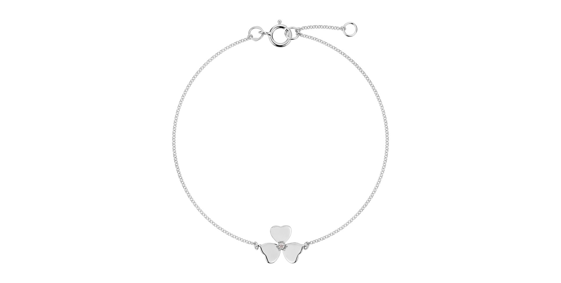 Náramek s diamantem Petal