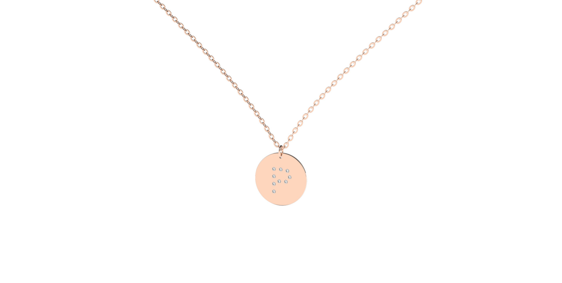 Náhrdelník s diamanty Diamond Coins P