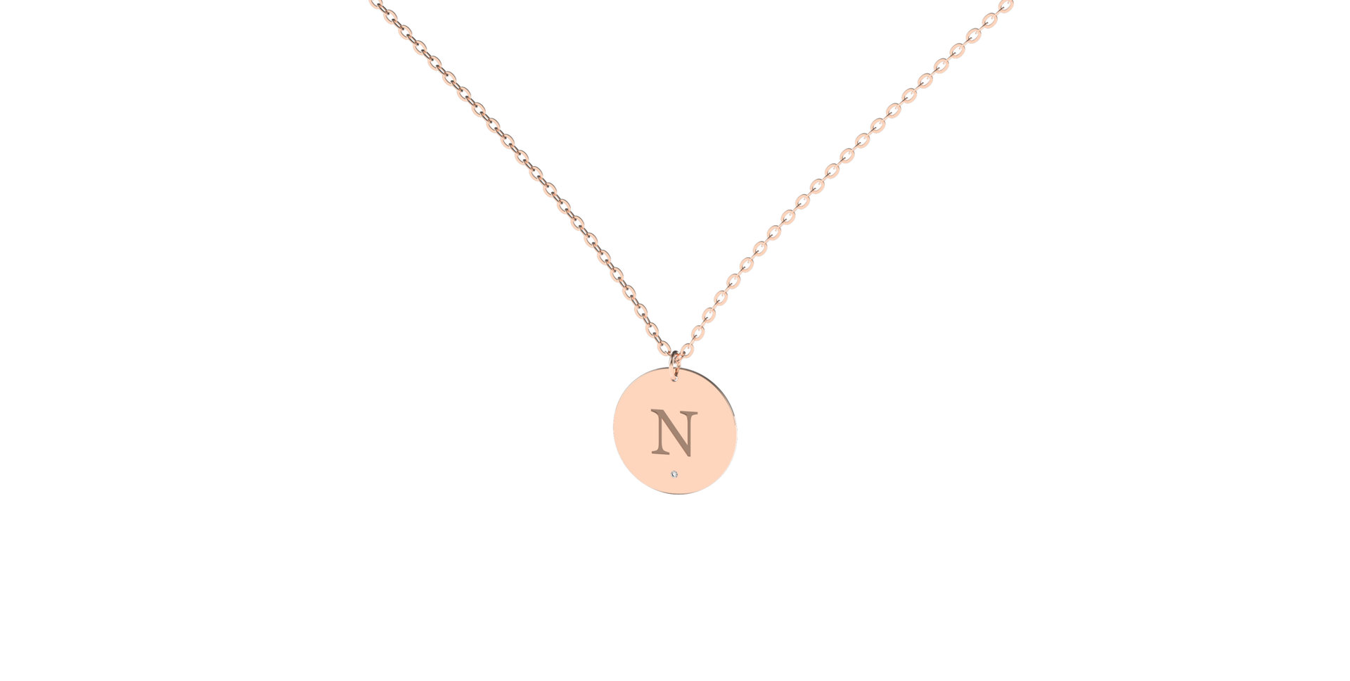 Náhrdelník s diamantem Big Coins N