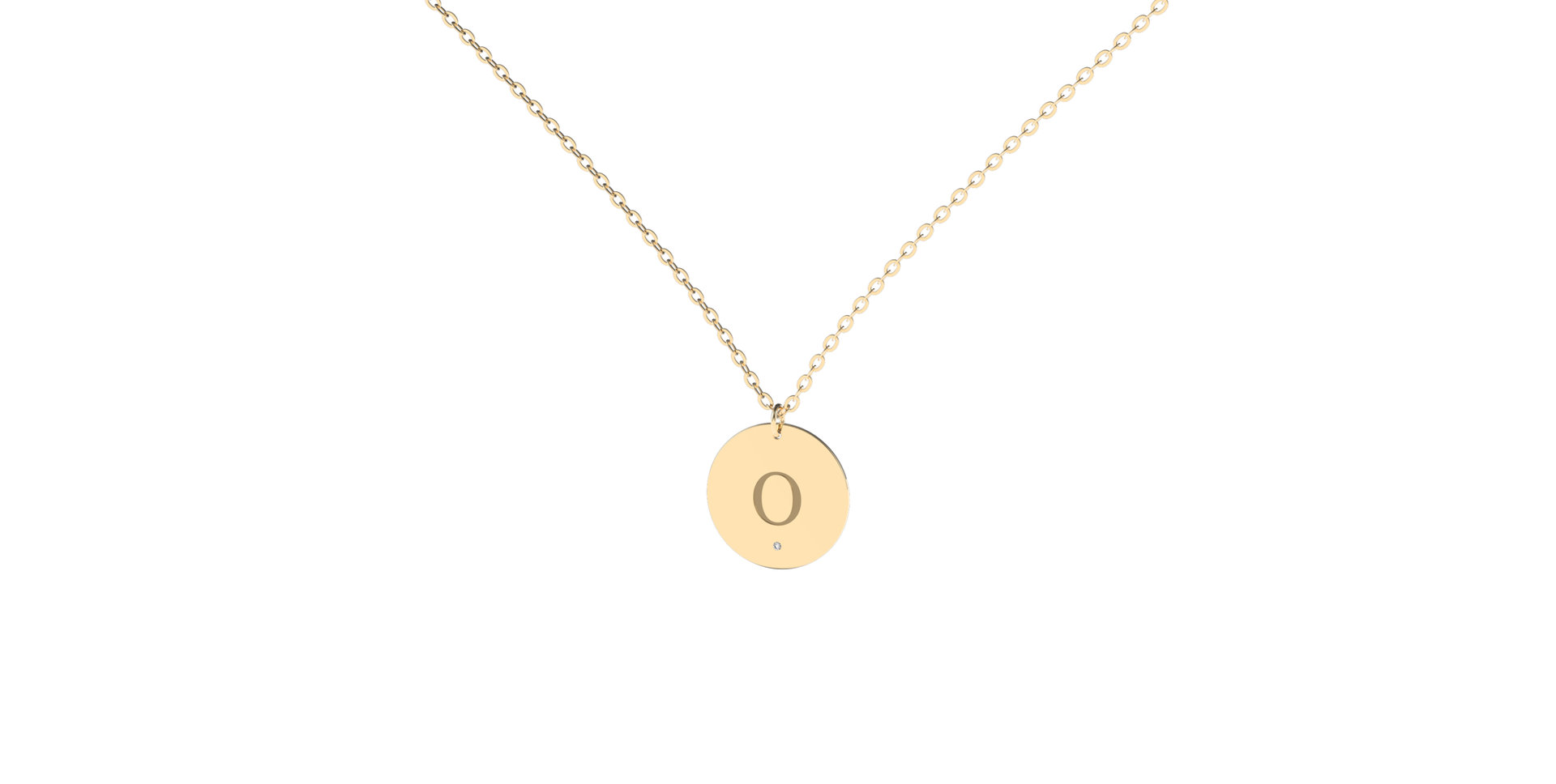 Náhrdelník s diamantem Big Coins O