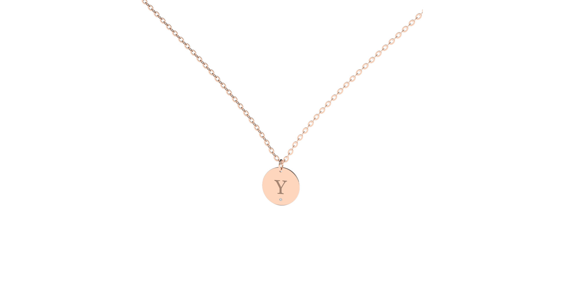 Náhrdelník s diamantem Little Coins Y