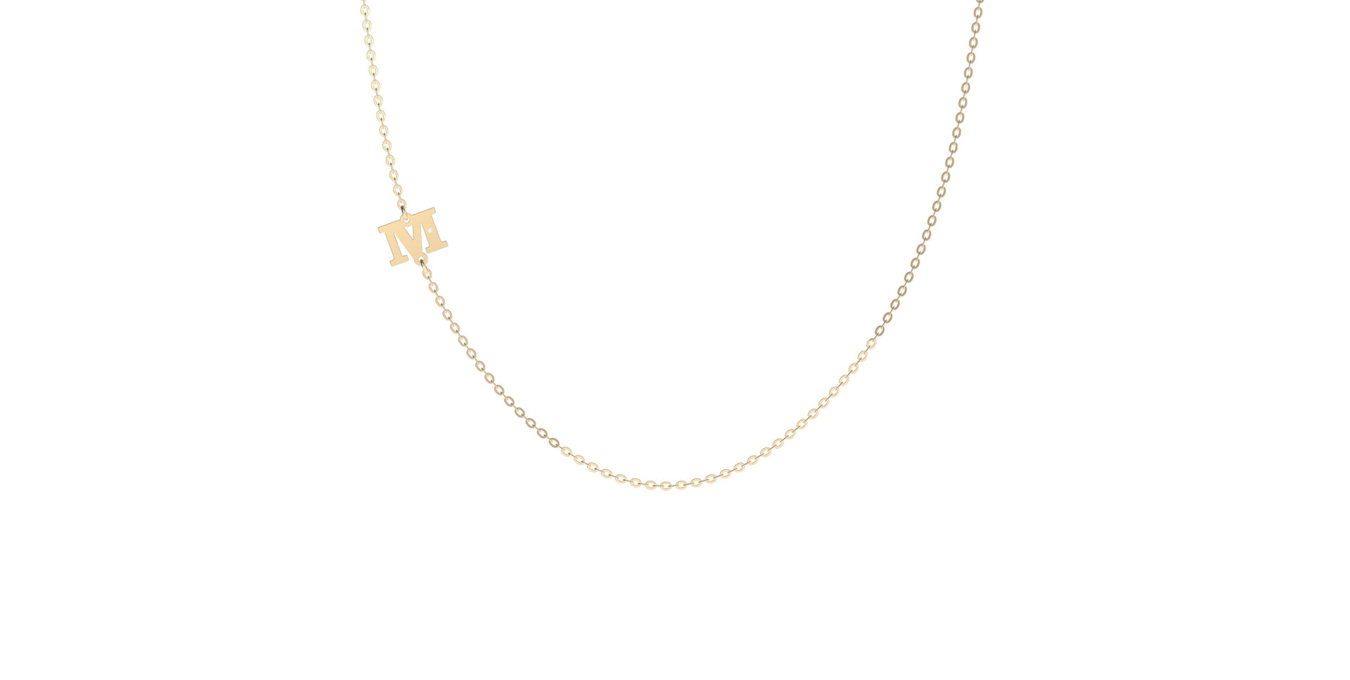 Náhrdelník s diamantem Big Line M