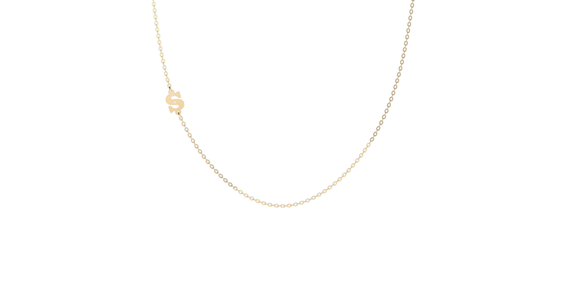 Náhrdelník s diamantem Big Line S