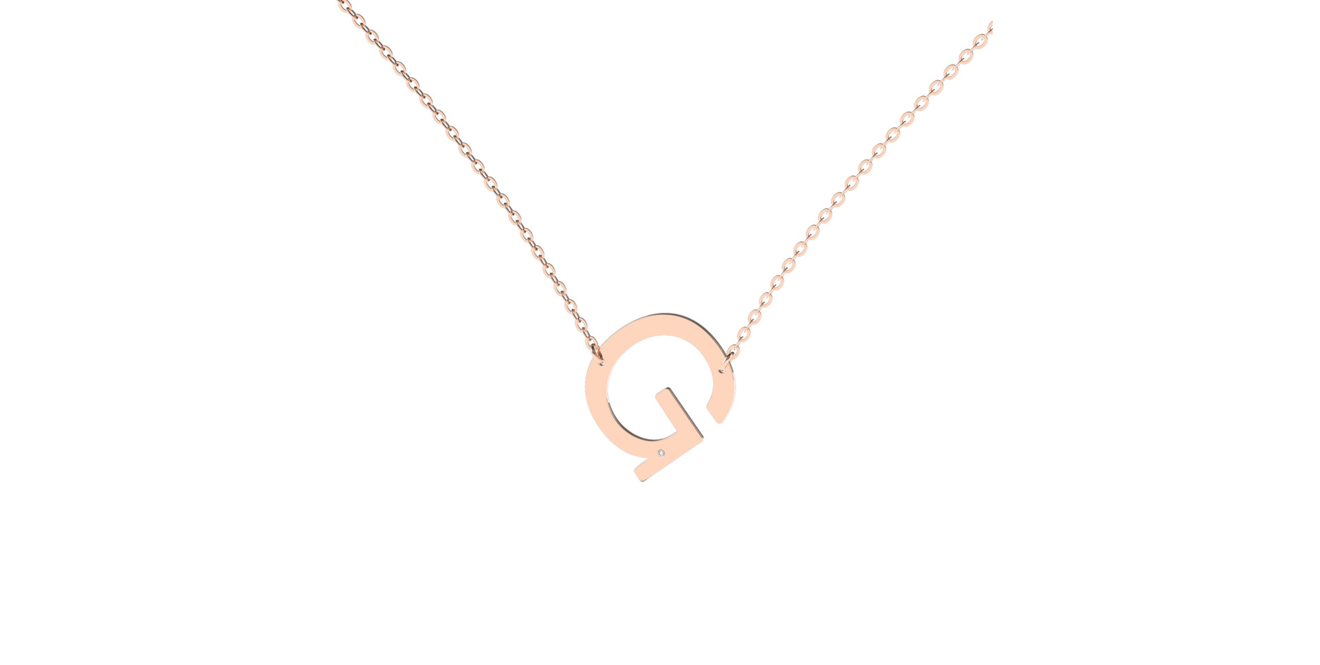 Náhrdelník s diamantem Big Line G