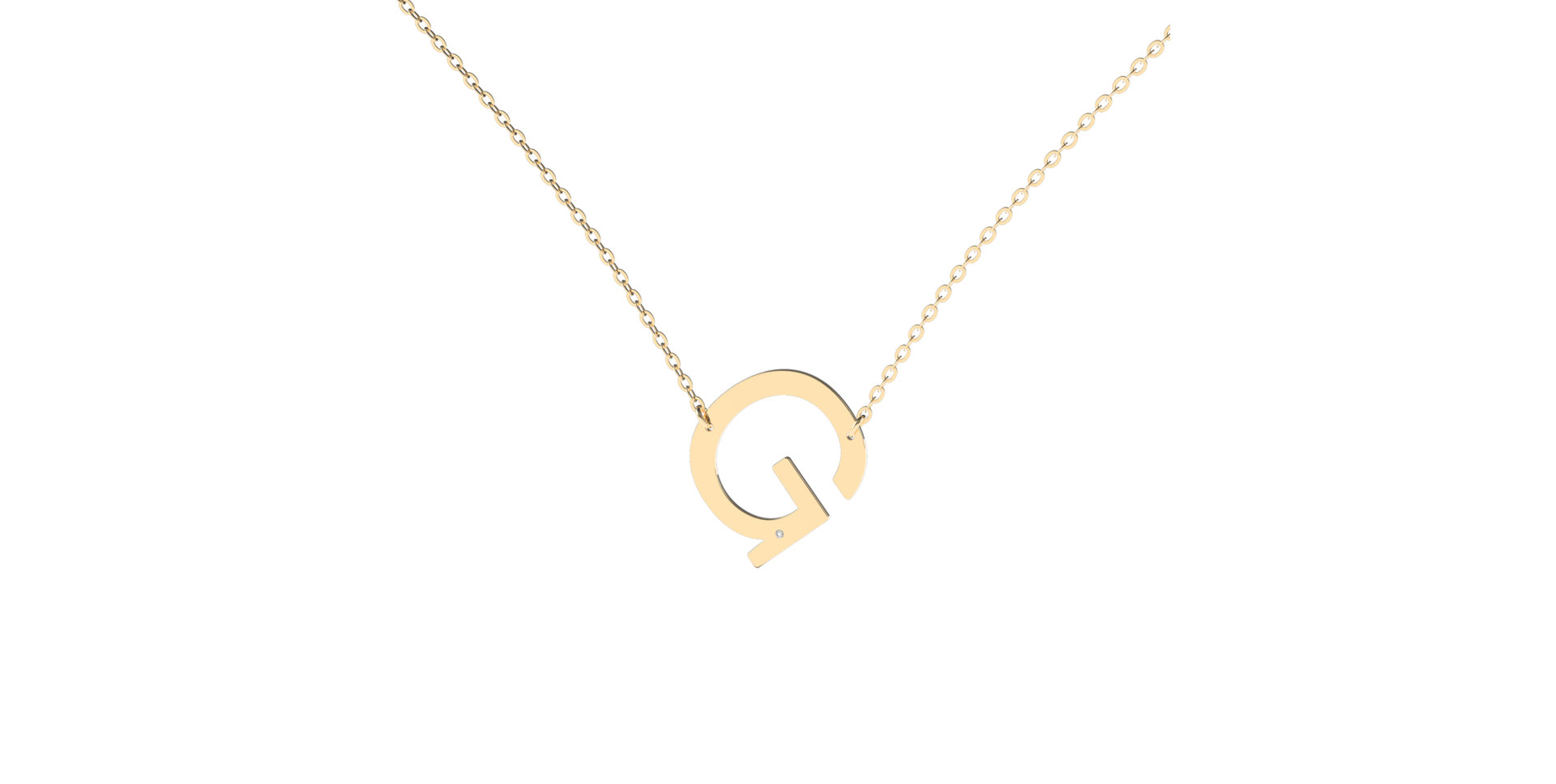 Náhrdelník s diamantem Big Line G