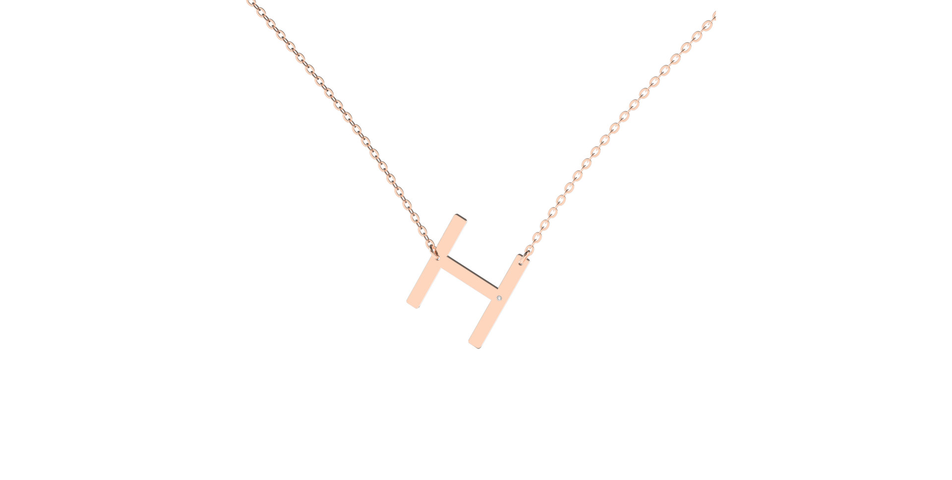 Náhrdelník s diamantem Big Line H