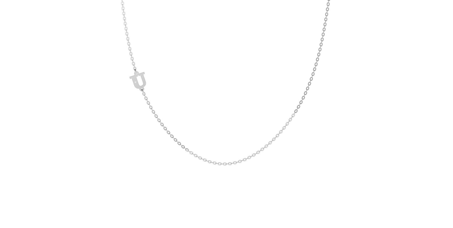 Náhrdelník s diamantem Big Line U