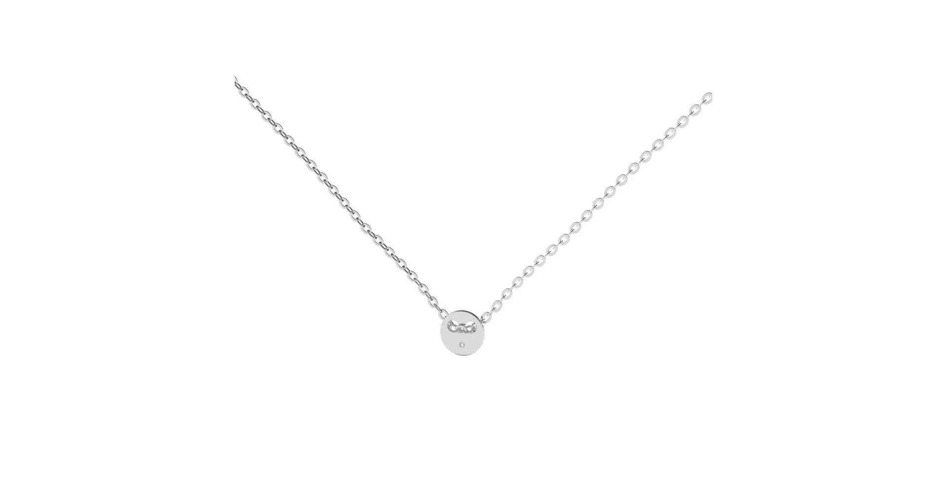 Náhrdelník s diamantem Minimalism