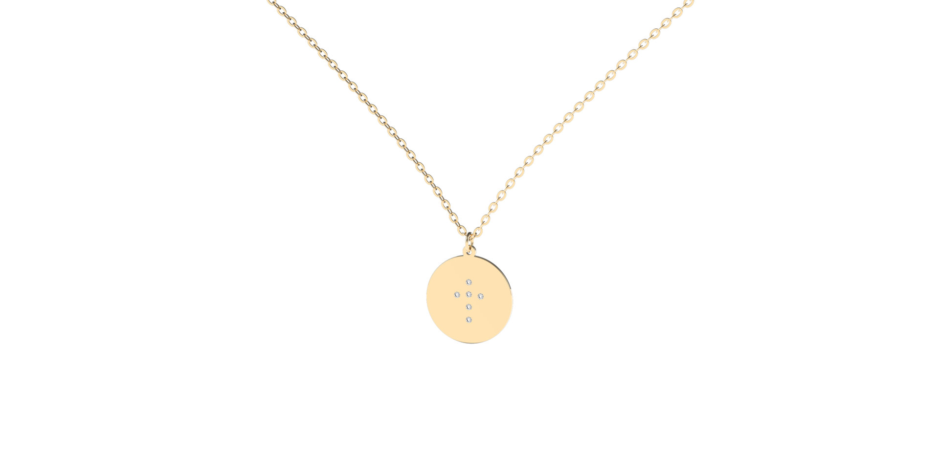 Náhrdelník s diamantem Diamond Cross