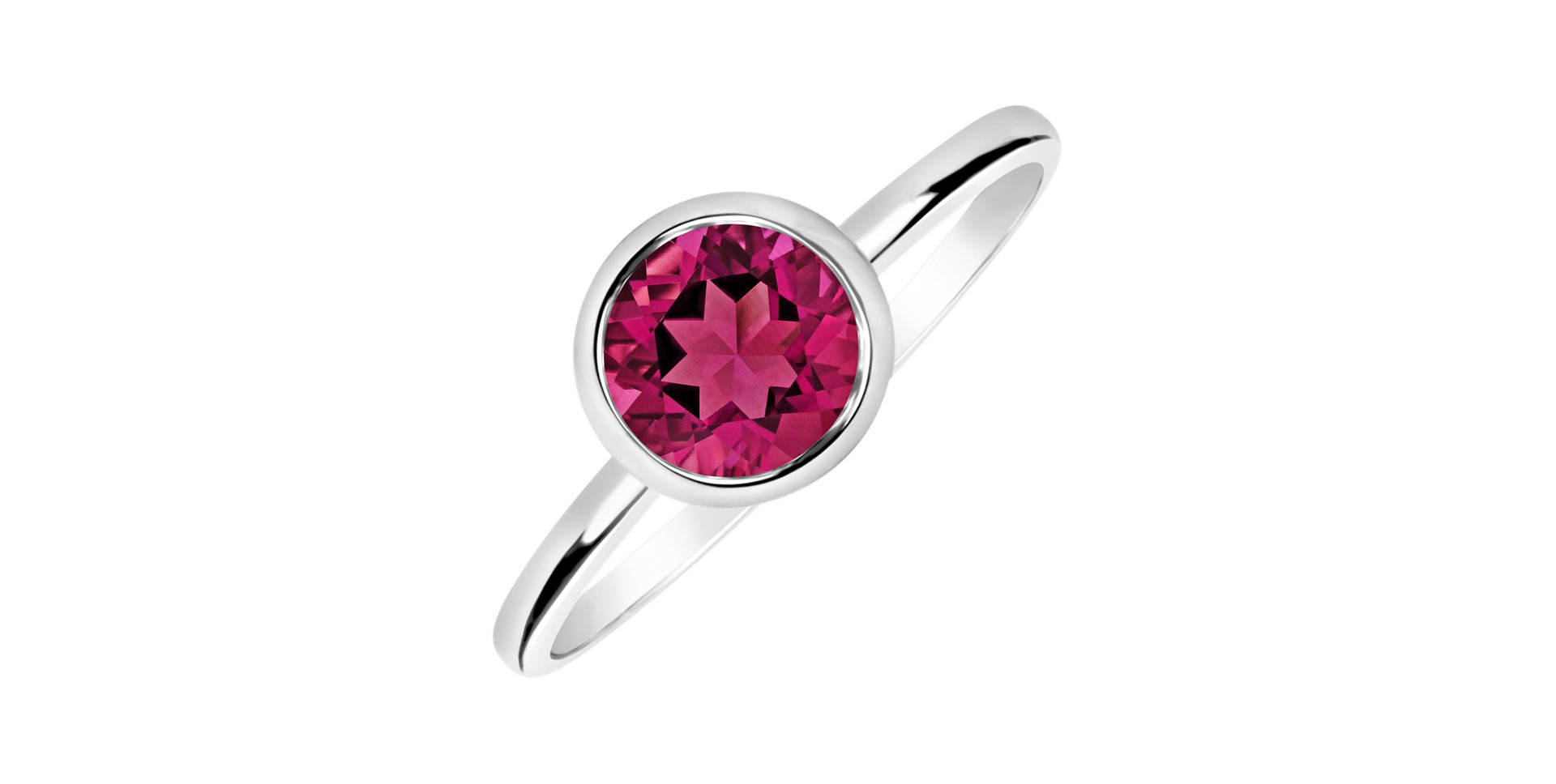 Prsten s růžovým topazem Bonbon