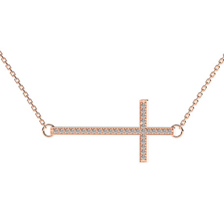 Náhrdelník s diamanty Cross