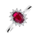Prsten s diamanty a rubínem Princess4