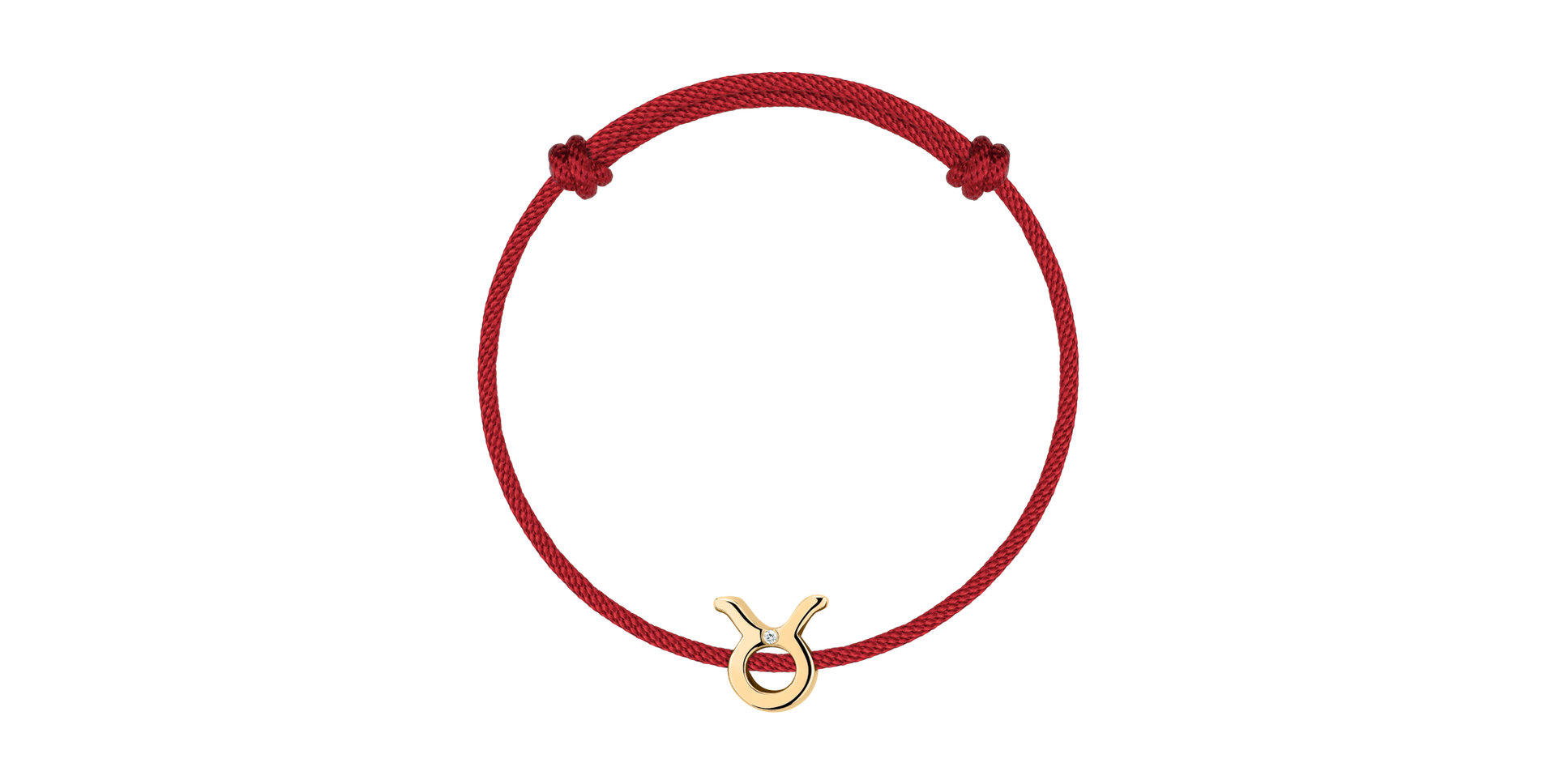 Diamantový náramek se šňůrkou Taurus