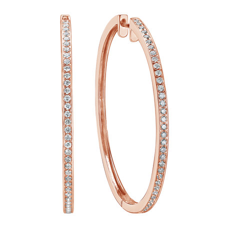 Náušnice s diamanty Shiny Rain