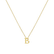 Náhrdelník s diamantem Flat Line B4