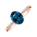Prsten s diamanty a topazem london Bonbon6