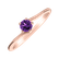 Prsten s ametystem brazil Bonbon6
