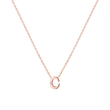 Náhrdelník s diamantem Flat Line C