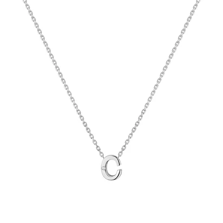 Náhrdelník s diamantem Flat Line C
