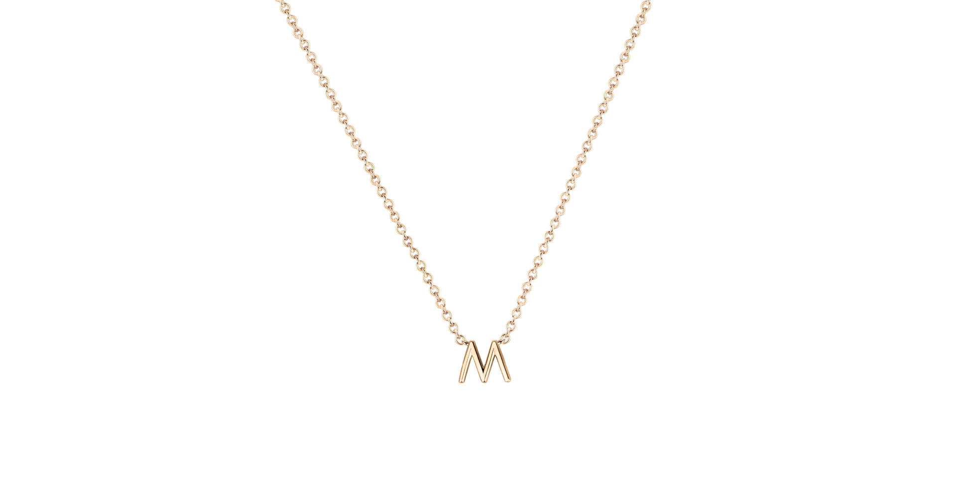 Náhrdelník s diamantem Round Line M