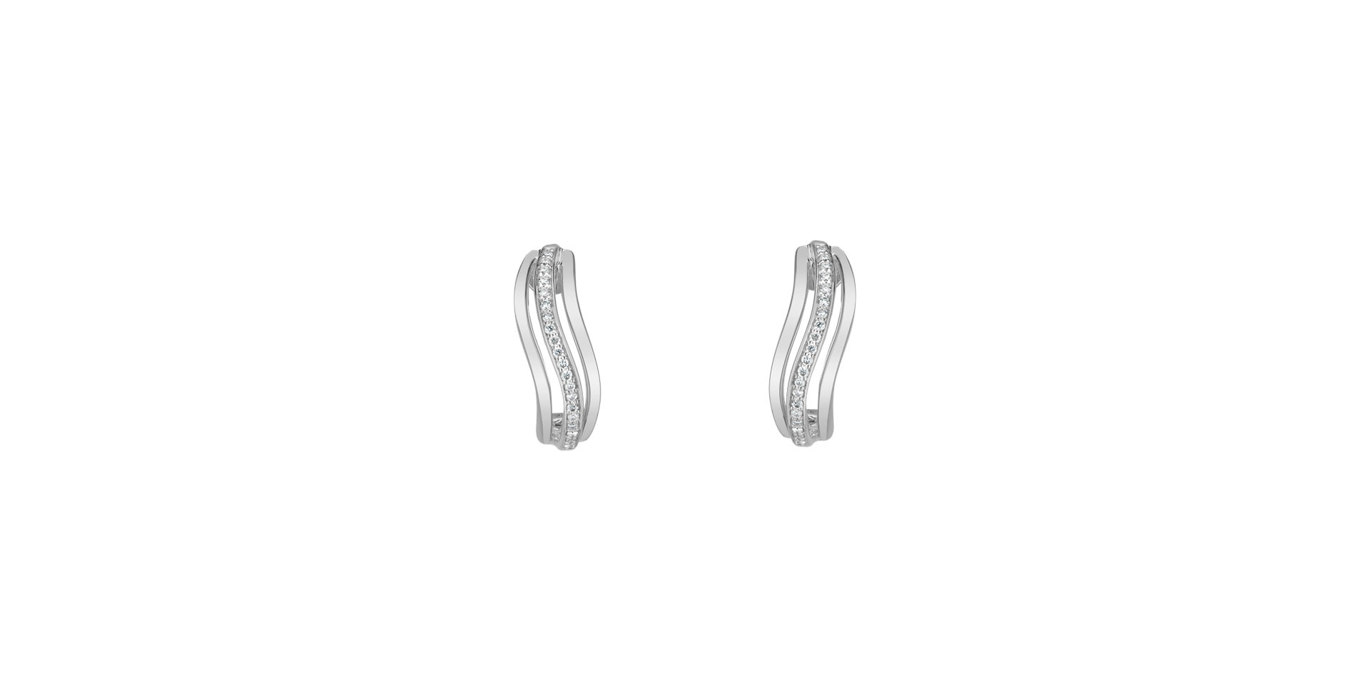 Náušnice s diamanty Midnight Sea