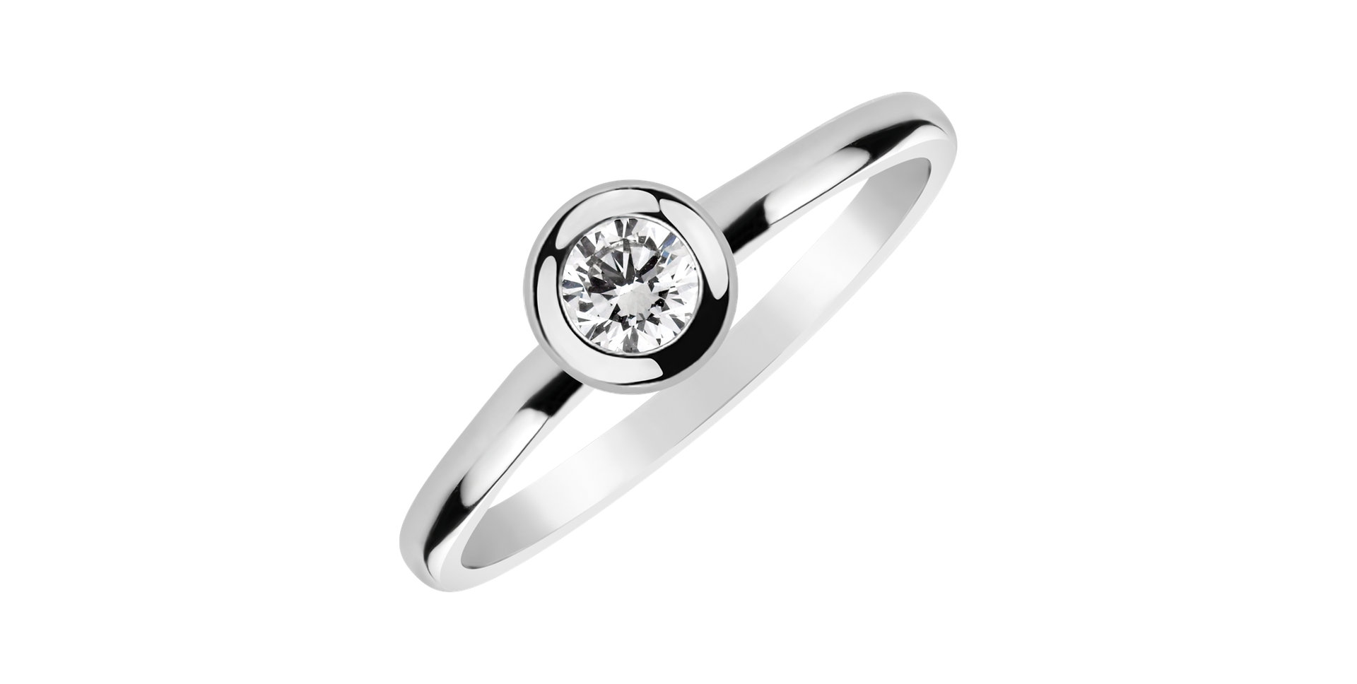 Prsten s diamantem Classy Dot
