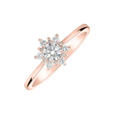 Prsten s diamanty Glowing Starlet