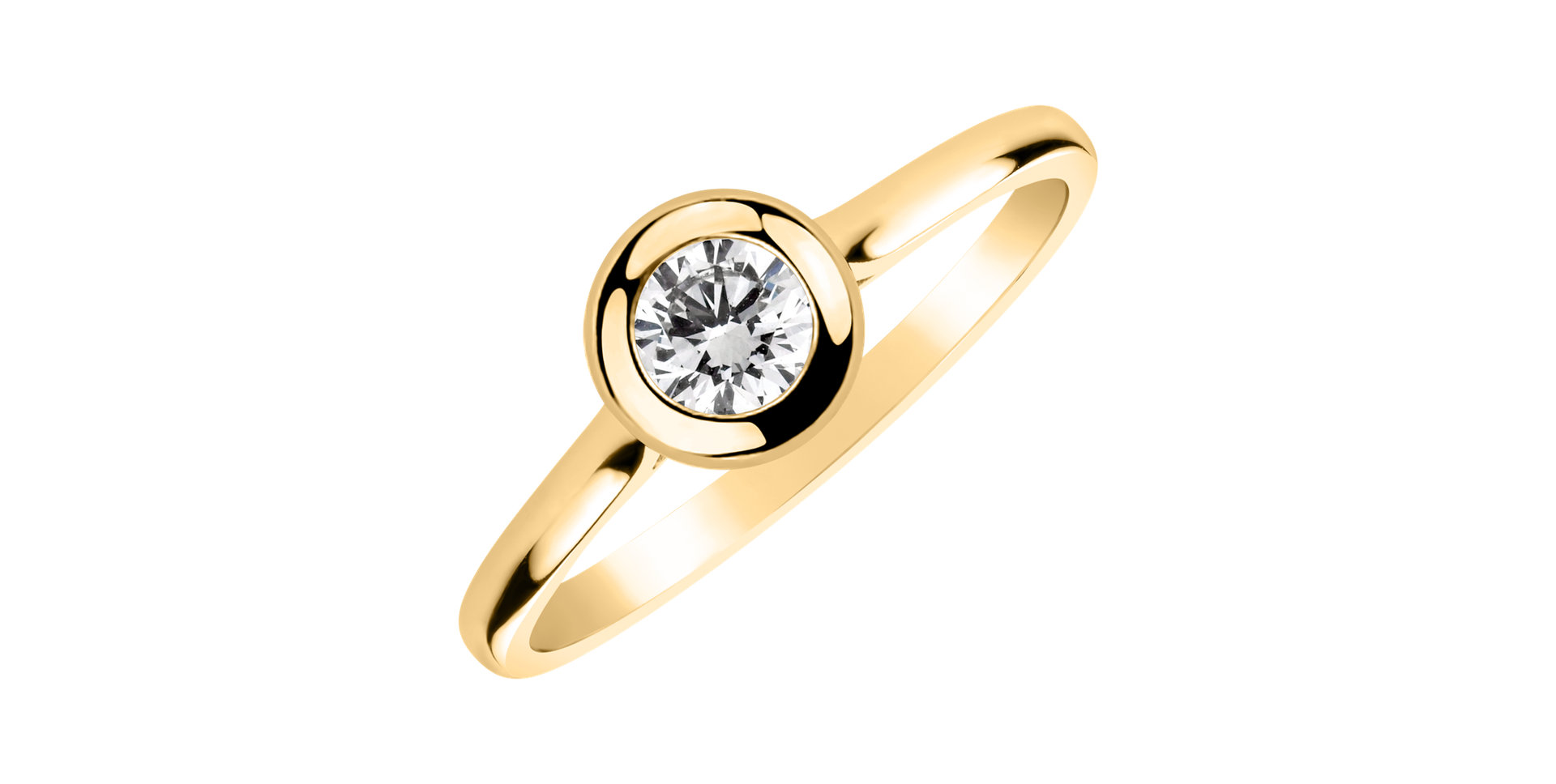 Prsten s diamantem Classy Dot
