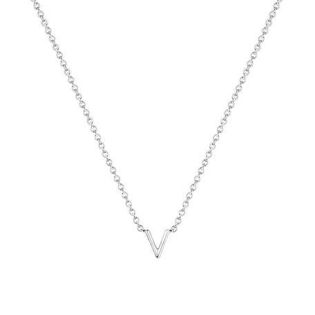 Náhrdelník s diamantem Round Line V