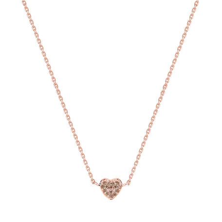 Náhrdelník s diamanty Tender Heart