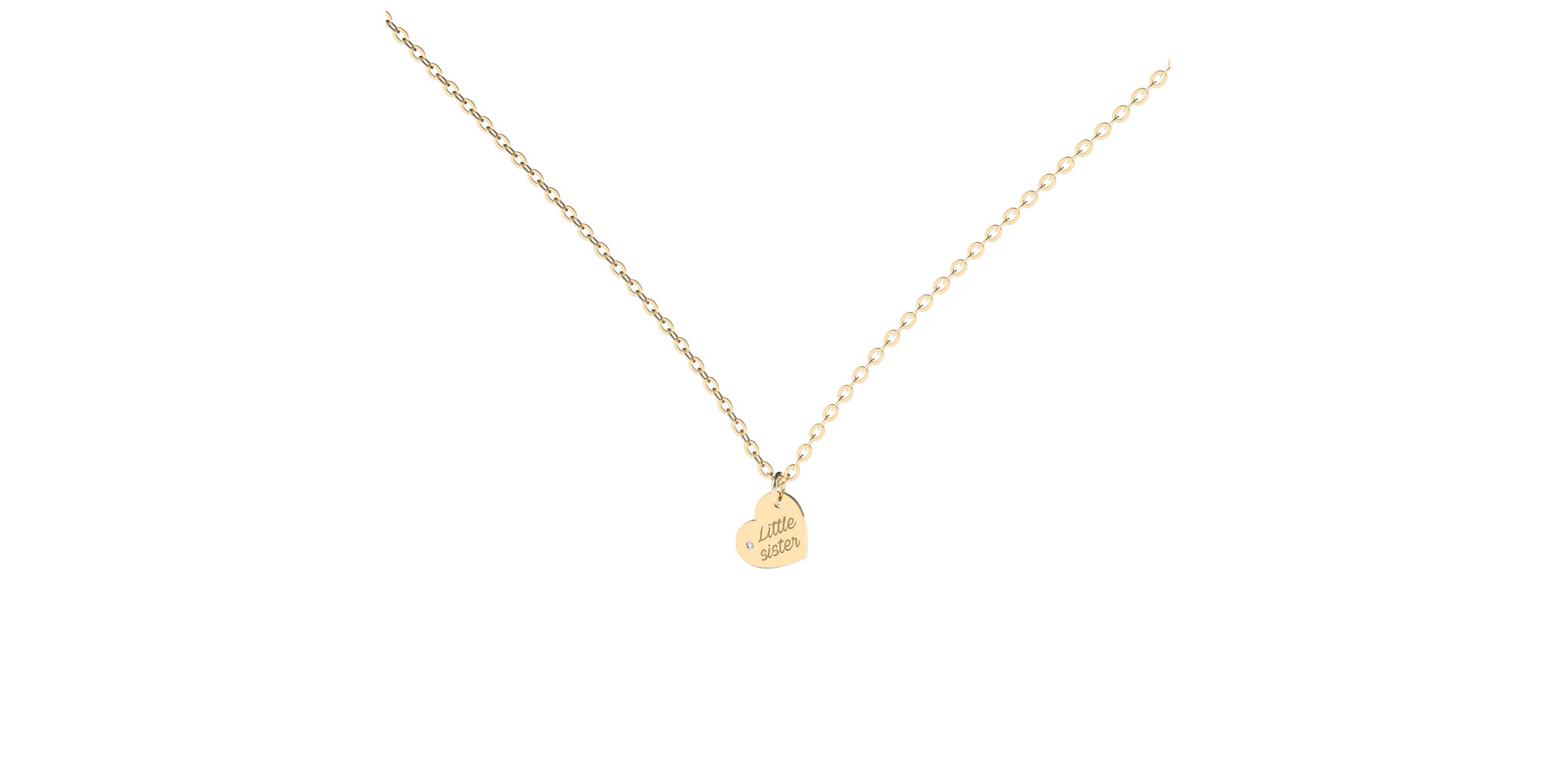 Náhrdelník s diamantem Little Sister
