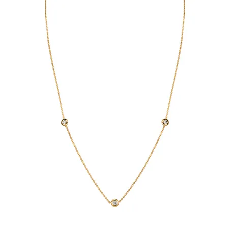 Náhrdelník s diamanty Dots