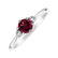 Prsten s diamanty a rhodolitem Midnight Serenity4