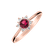 Prsten s rhodolitem a diamanty Glowing Starlet4